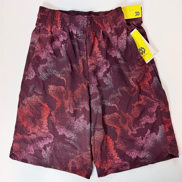 All in Motion Boys Red Patterned Athletic Shorts Size L (12/14) - Picture 1 of 4